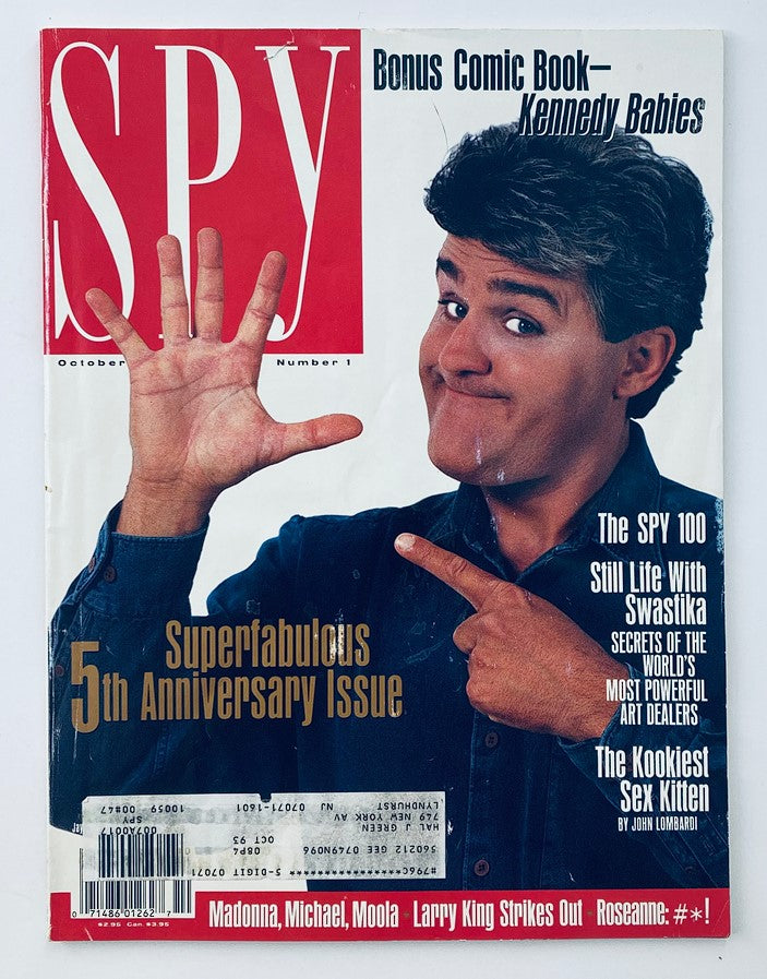 Spy Magazine October 1991 Jay Leno, Madonna, Michael, Moola and Larry King