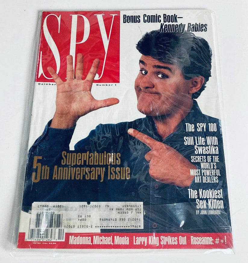 Spy Magazine October 1991 Jay Leno, Madonna, Michael, Moola and Larry King