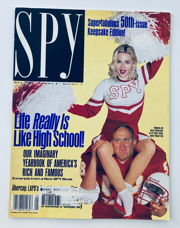 Spy Magazine May 1991 Madonna and Norm Schwarzkopf Cover