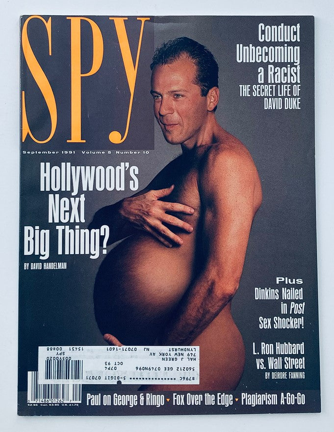 Spy Magazine September 1991 Bruce Willis Hollywood's Next Big Thing