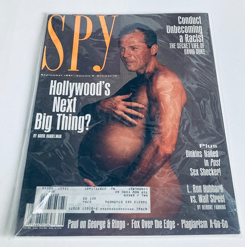 Spy Magazine September 1991 Bruce Willis Hollywood's Next Big Thing