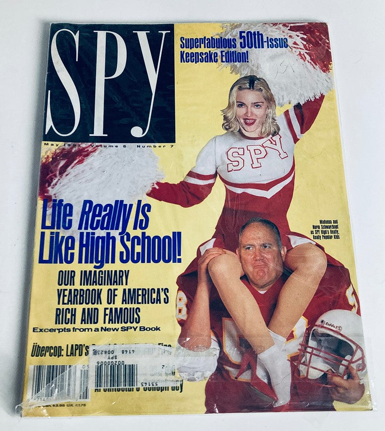 Spy Magazine May 1991 Madonna and Norm Schwarzkopf Cover