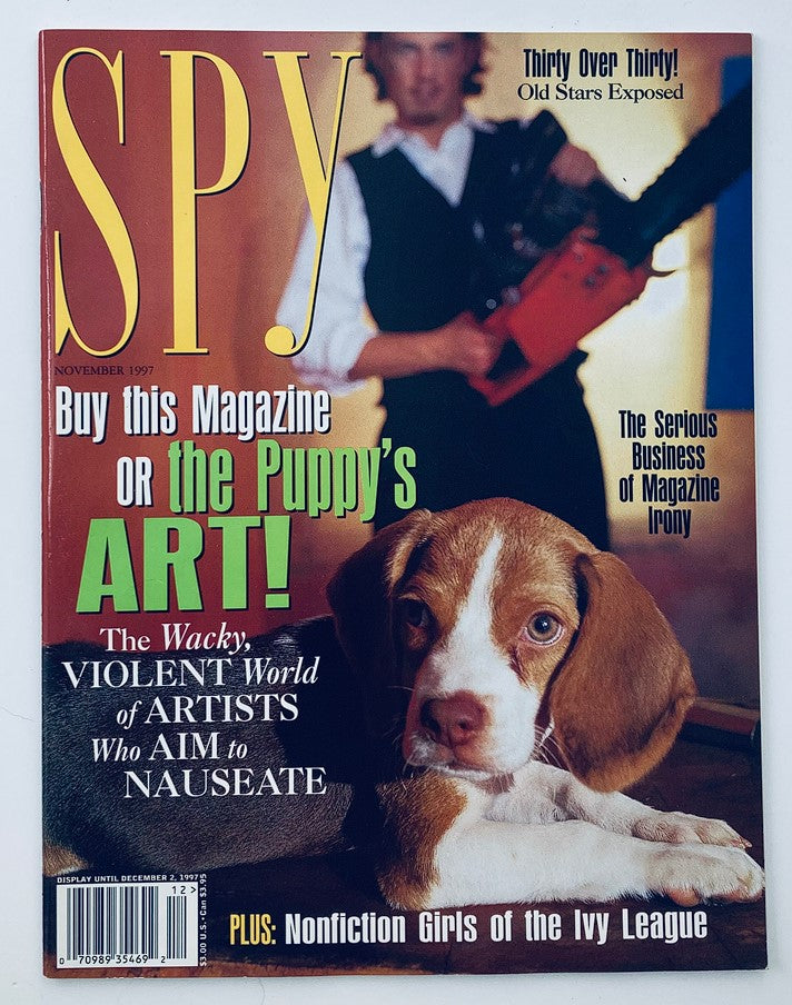 Spy Magazine November 1997 The Wacky Violent World of Artists Who Aim Nauseate