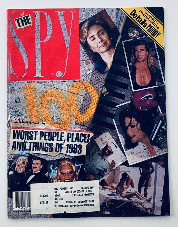 Spy Magazine December 1993 Hillary Clinton, Michael Jackson, Penny Marshall