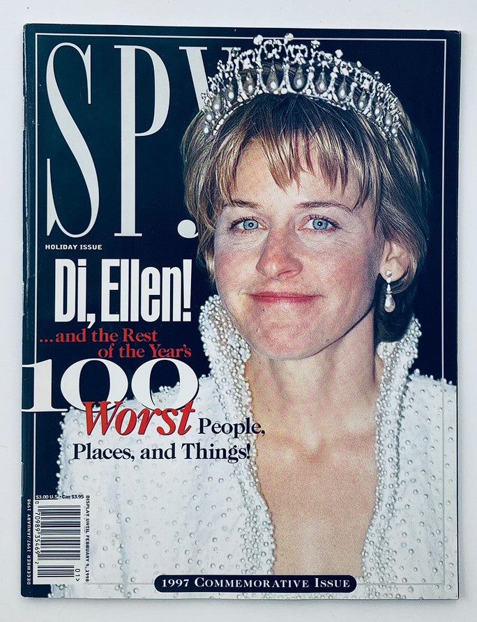 Spy Magazine December 1997 Ellen DeGeneres and The Rest of the Year's 100 Worst