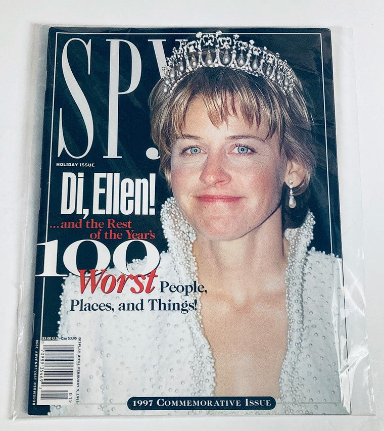 Spy Magazine December 1997 Ellen DeGeneres and The Rest of the Year's 100 Worst