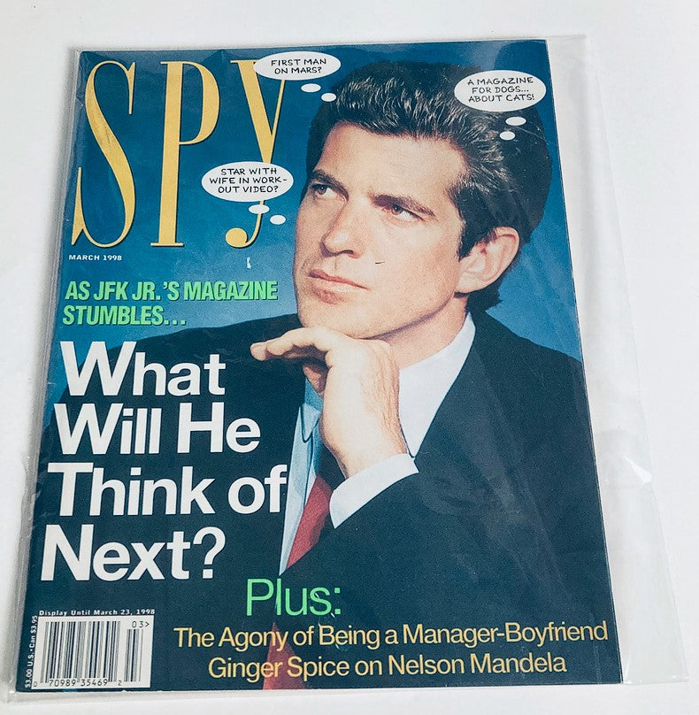 Spy Magazine March 1998 John F. Kennedy Jr. What Will He Think of Next?