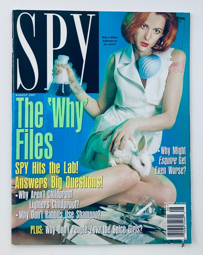 Spy Magazine August 1997 Gillian Anderson in The 'Why' Files No Label