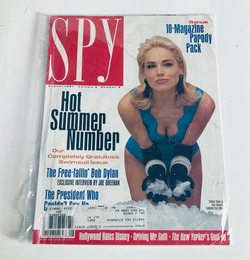 Spy Magazine August 1991 Sharon Stone as Cynically Exploited Sex Object No Label