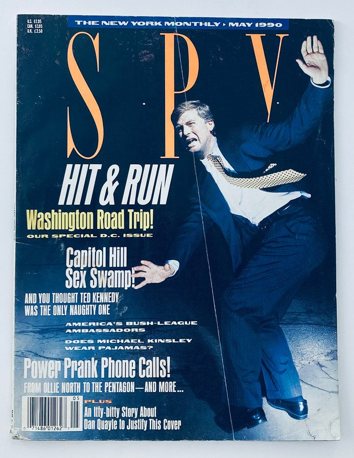 Spy Magazine May 1990 Dan Quayle, Ollie North and Ted Kennedy No Label