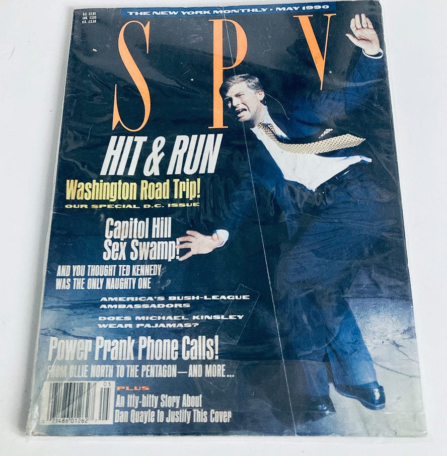 Spy Magazine May 1990 Dan Quayle, Ollie North and Ted Kennedy No Label