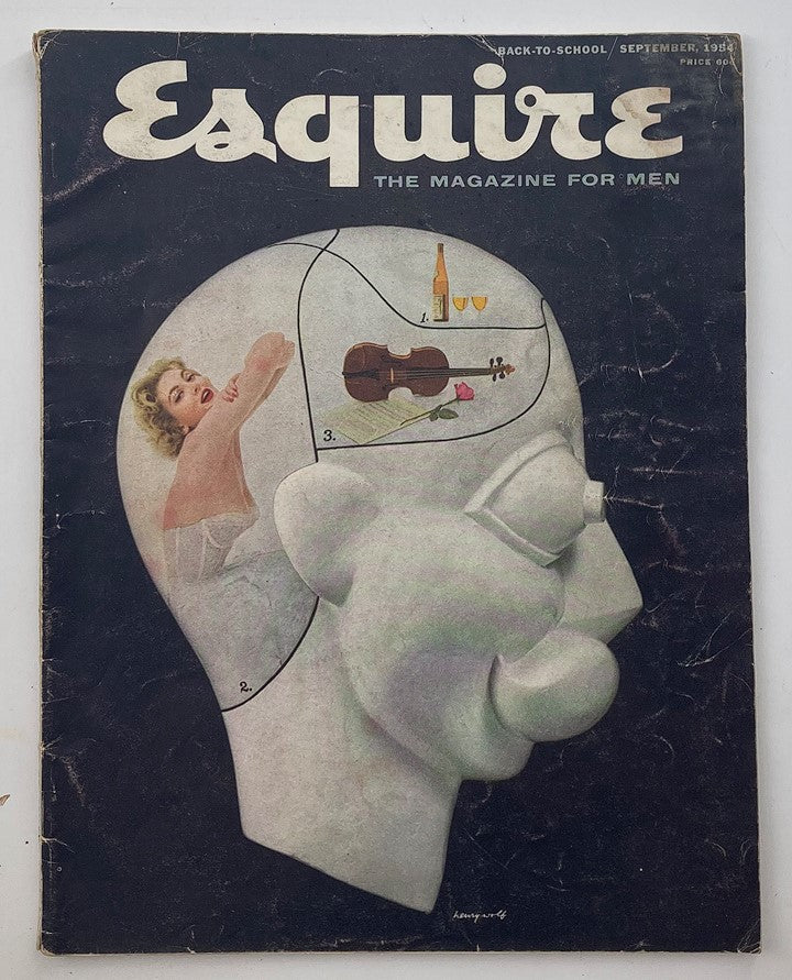 VTG Esquire Magazine September 1954 Vol 42 #3 How To Smoke A Pipe & Why No Label