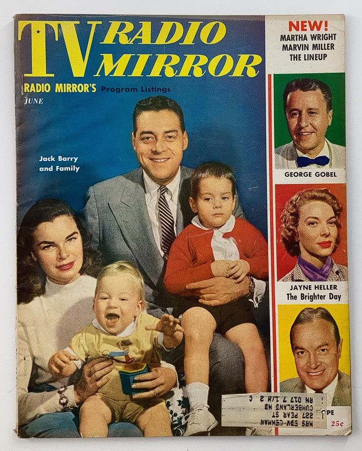 VTG TV Radio Mirror Magazine June 1956 Vol 46 #1 Jack Barry and Family