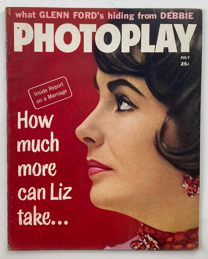 VTG Photoplay Magazine July 1960 Vol 58 #1 Elizabeth Taylor & Glenn Ford