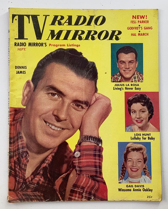 VTG TV Radio Mirror Magazine September 1955 Vol 44 #4 Dennis James, Lois Hunt