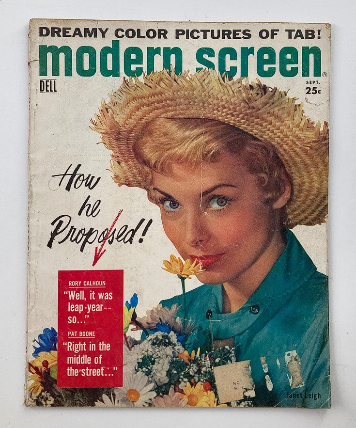 VTG Modern Screen Magazine September 1957 Janet Leigh, Jayne Mansfield No Label