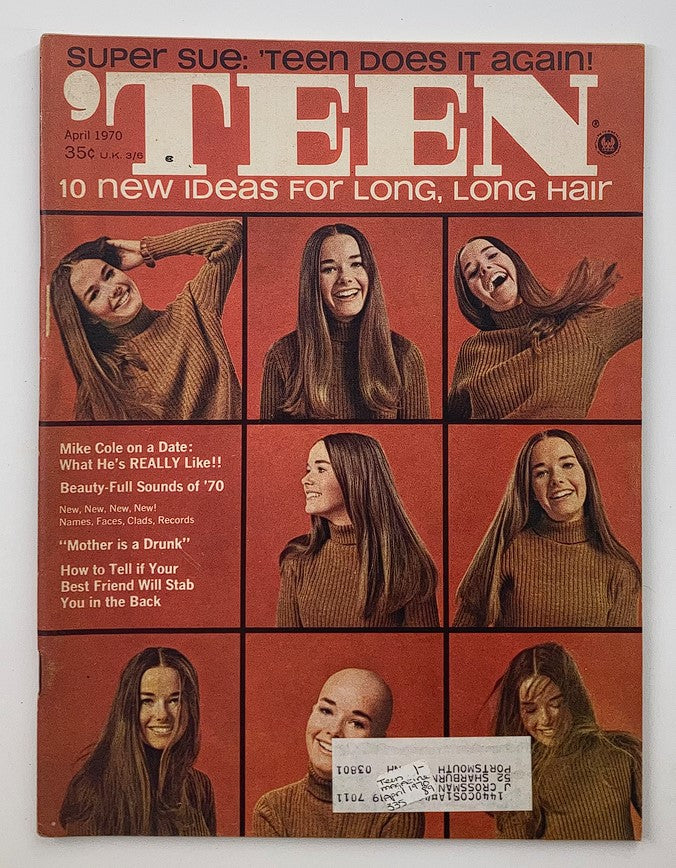 VTG Teen Magazine April 1970 Vol 14 #4 Cover Girl Sue Rice and Mike Cole