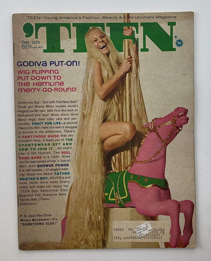 VTG Teen Magazine September 1970 Vol 14 #9 Cover Girl Sherry Miles