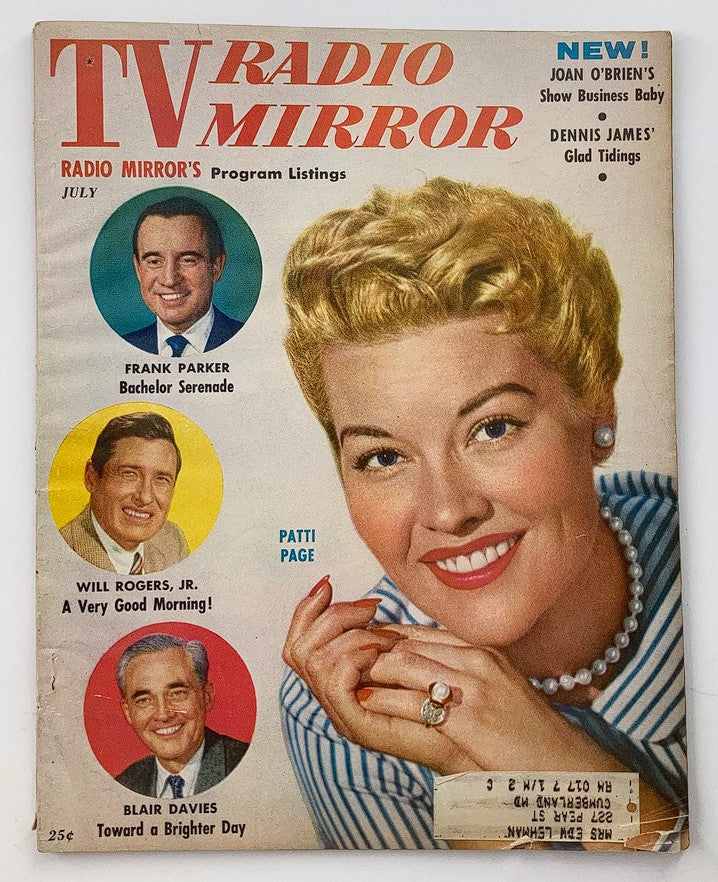 VTG TV Radio Mirror Magazine July 1956 Vol 46 #2 Patti Page, Frank Parker