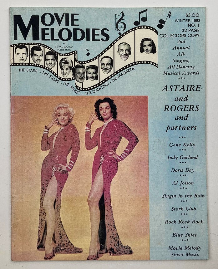 VTG Movie Melodies Magazine Winter 1983 No. 1 Marilyn Monroe, Jane Russell