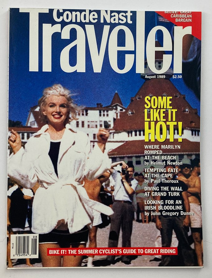 VTG Condé Nast Traveler Magazine August 1989 Marilyn Monroe No Label