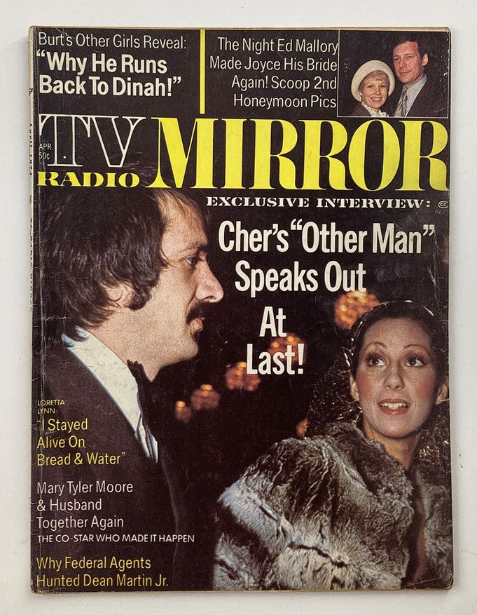 VTG TV Radio Mirror Magazine April 1974 Vol 74 #5 Sonny and Cher No Label