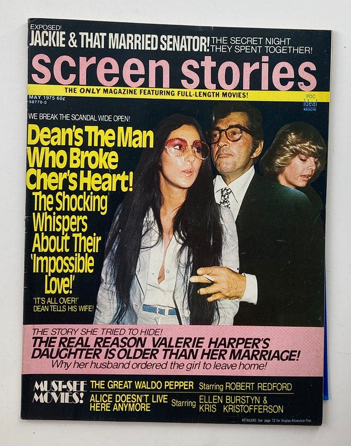 VTG Screen Stories Magazine May 1975 Jimmy Dean and Cher No Label