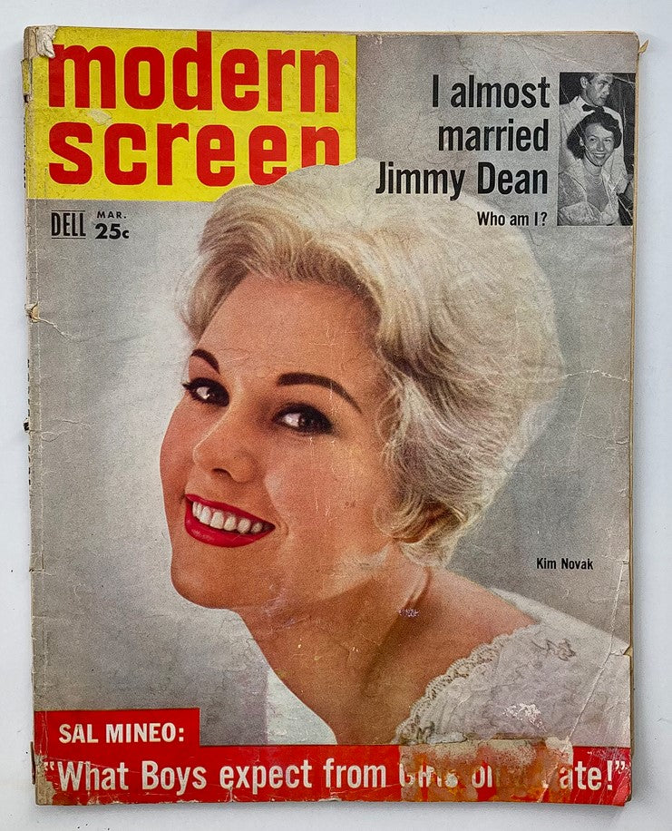 VTG Modern Screen Magazine March 1957 Kim Novak Cover and Sal Mineo