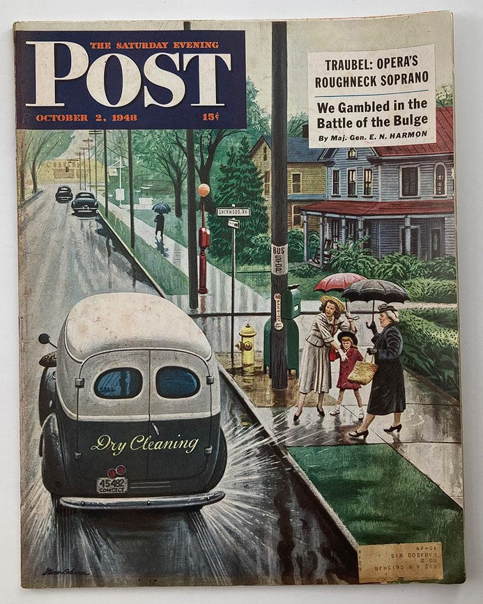 The Saturday Evening Post October 2 1948 We Gambled in the Battle of the Bulge