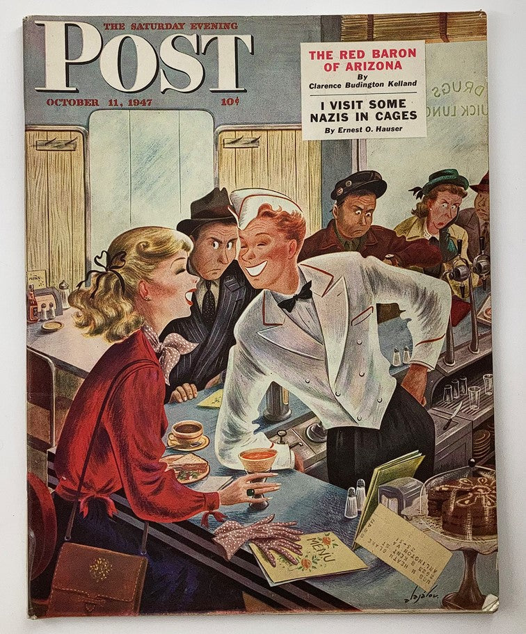 The Saturday Evening Post October 11 1947 The Red Baron of Arizona by Kelland