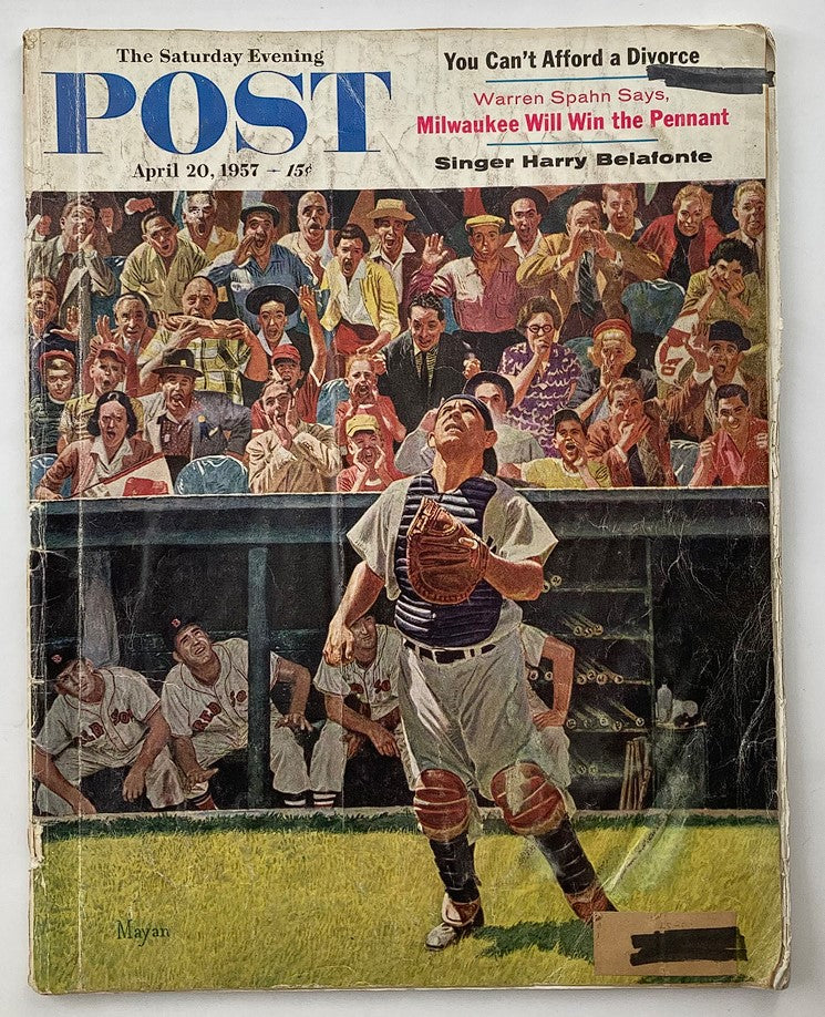 The Saturday Evening Post April 20 1957 Warren Spahn Says Milwaukee Win Pennant