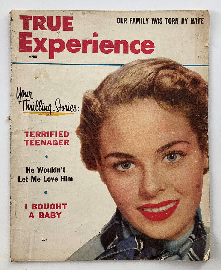 VTG True Experience Magazine April 1954 Vol 54 #5 I Bought A Baby No Label