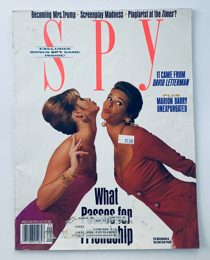 Spy Magazine September 1990 Elizabeth Hilden and Elle Macpherson