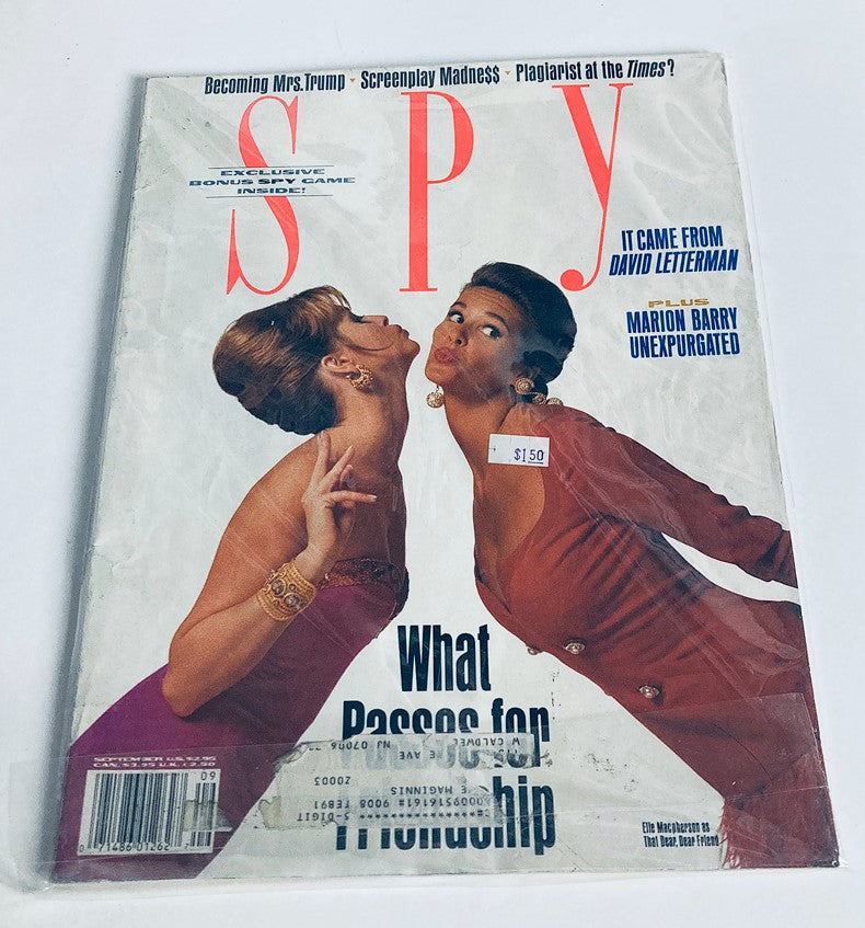 Spy Magazine September 1990 Elizabeth Hilden and Elle Macpherson