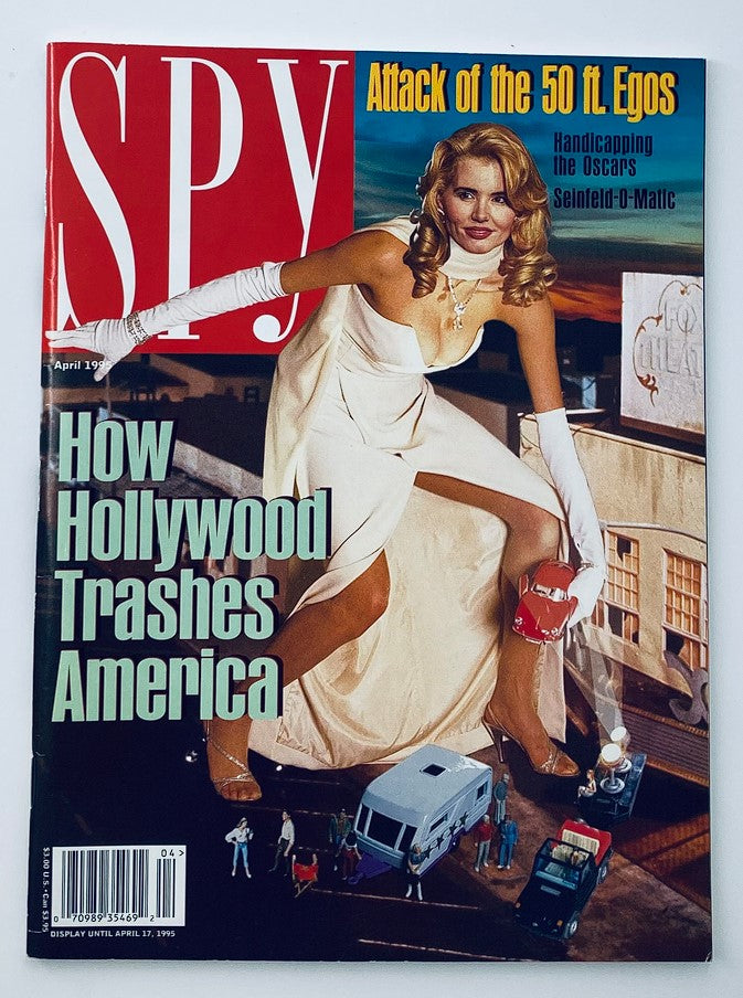 Spy Magazine April 1995 Geena Davis How Hollywood Trashes America No Label