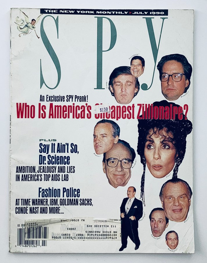 Spy Magazine July 1990 Donald Trump, Cher, Diane Sawyer, Carl Bernstein