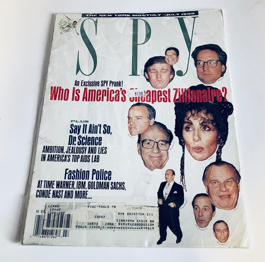 Spy Magazine July 1990 Donald Trump, Cher, Diane Sawyer, Carl Bernstein