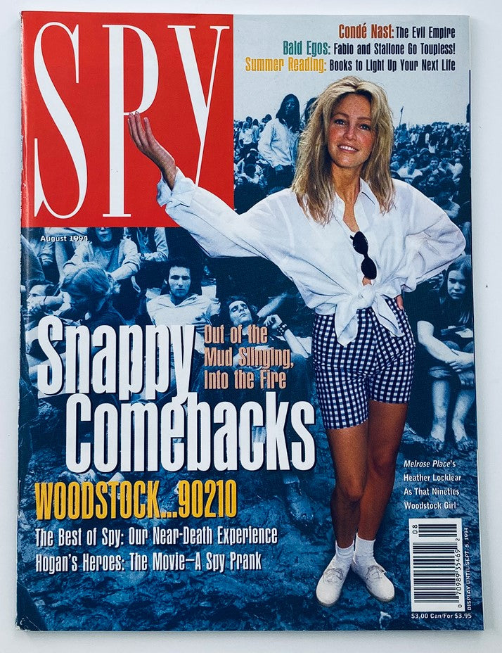 Spy Magazine July 1994 Vol 8 #6 Heather Locklear as 90's Woodstock Girl No Label