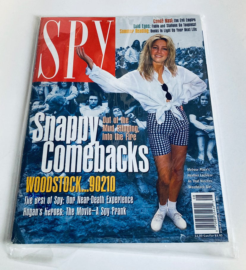 Spy Magazine July 1994 Vol 8 #6 Heather Locklear as 90's Woodstock Girl No Label