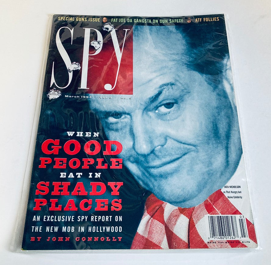 Spy Magazine March 1994 Jack Nicholson as Hungry But Naive Celebrity No Label