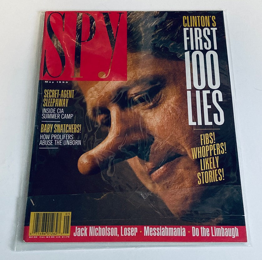 Spy Magazine May 1993 Bill Clinton's First 100 Lies No Label