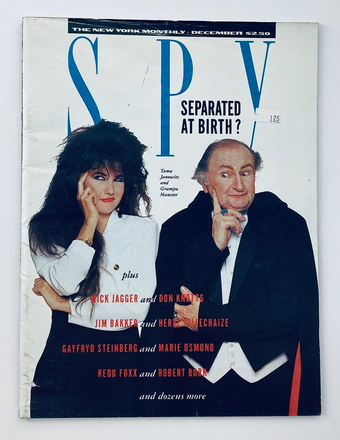 VTG Spy Magazine December 1987 Tama Janowitz and Grampa Munster No Label