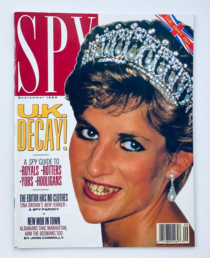 Spy Magazine September 1993 Princess Diana U.K. Decay No Label