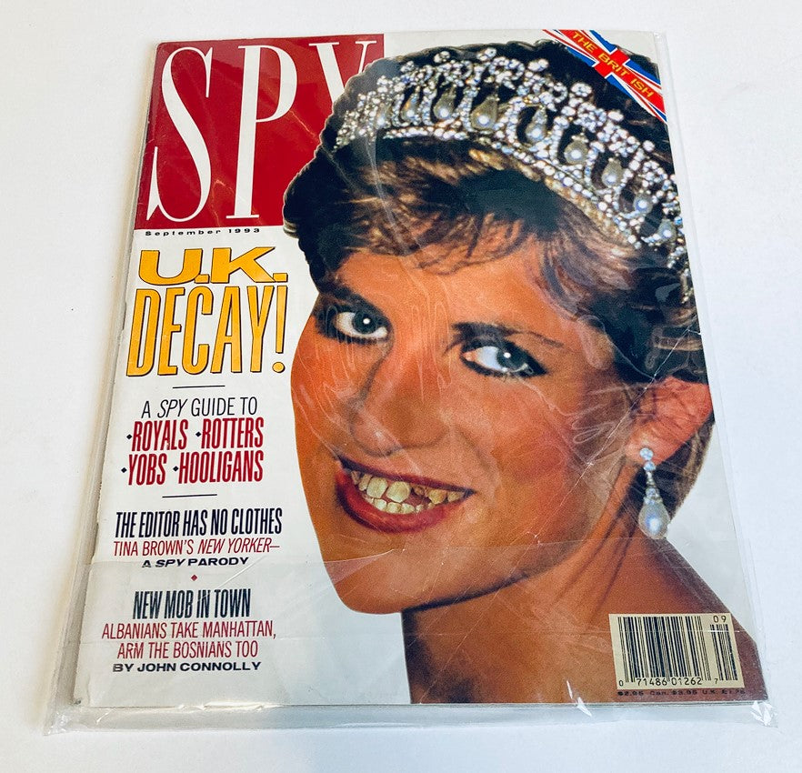 Spy Magazine September 1993 Princess Diana U.K. Decay No Label