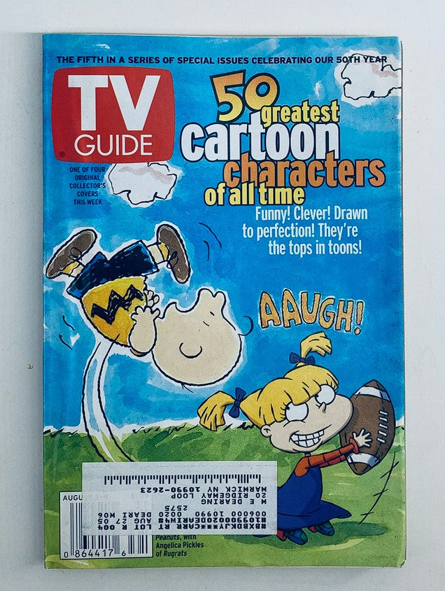 TV Guide Magazine August 3 2002 Charlie Brown and Angelica Pickles NY Metro Ed.