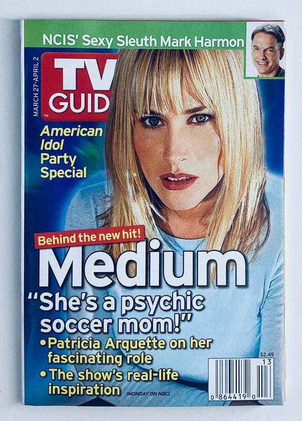 TV Guide Magazine March 27 2005 Patricia Arquette, Mark Harmon NY Metro Ed.