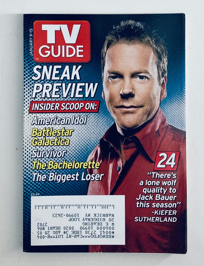 TV Guide Magazine January 9 2005 Kiefer Sutherland Sneak Preview NY Metro Ed.