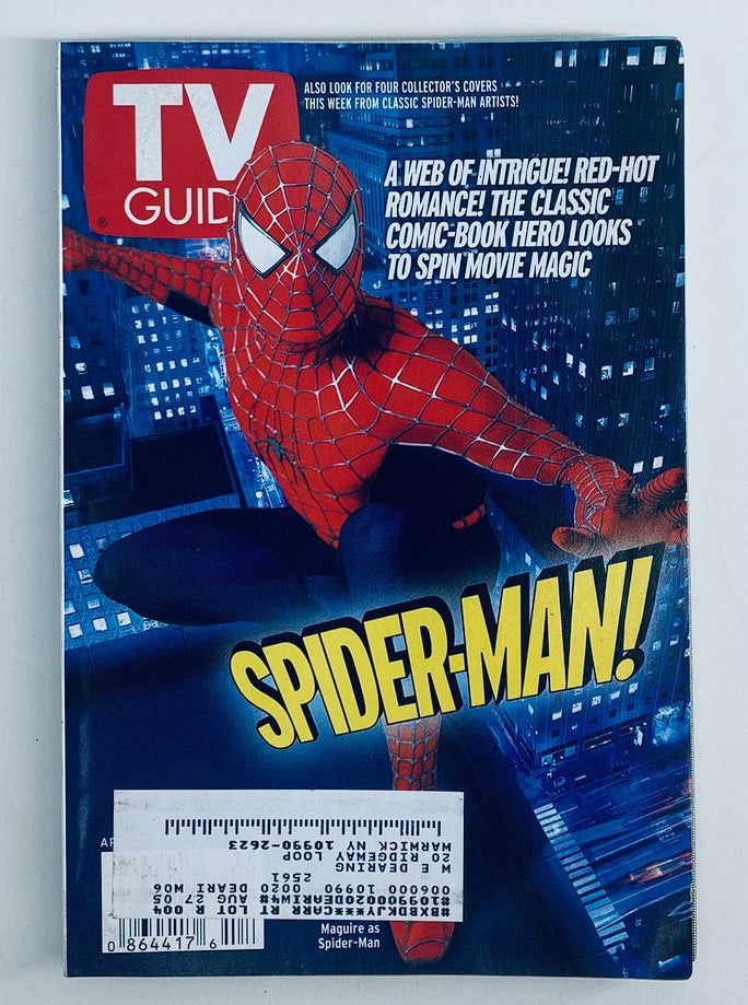 TV Guide Magazine April 27 2002 Tobey Maguire as Spider-Man NY Metro Ed.