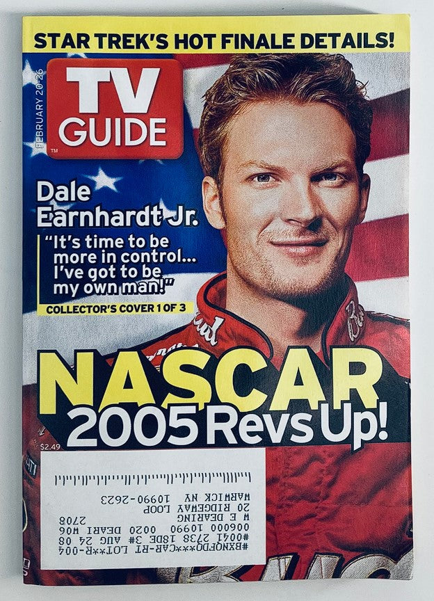 TV Guide Magazine February 20 2005 NASCAR Dale Earnhardt Jr. NY Metro Ed.