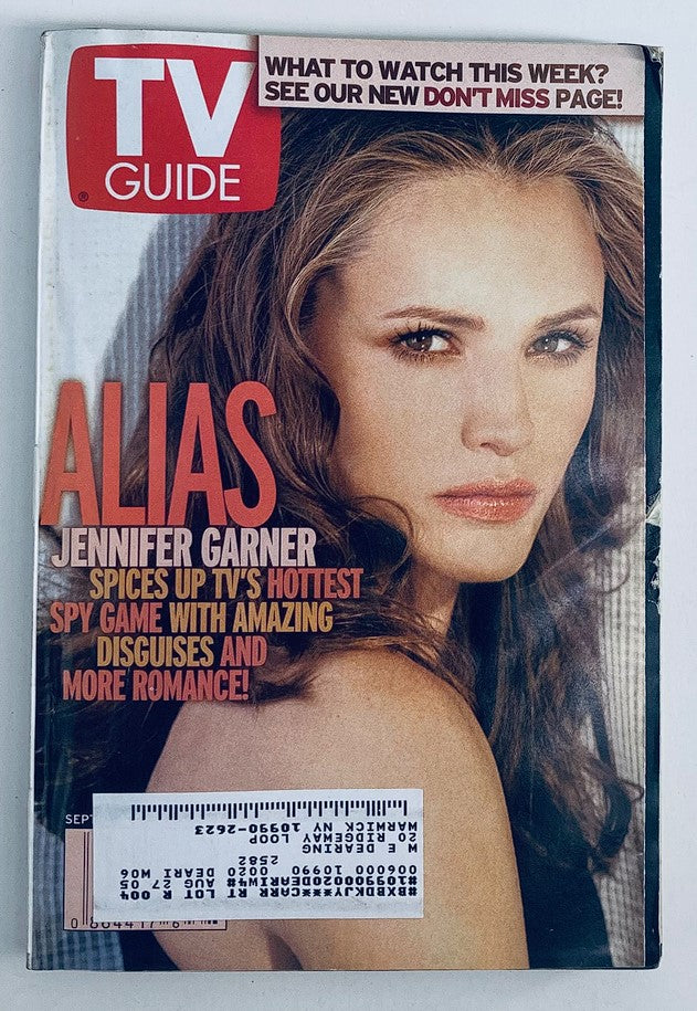 TV Guide Magazine September 21 2002 Jennifer Garner as Alias NY Metro Ed.